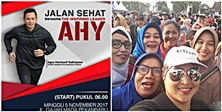 Minggu, Warga Antusias Ikut Jalan Sehat Bersama AHY